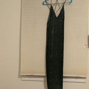 Vintage velvet midi dress